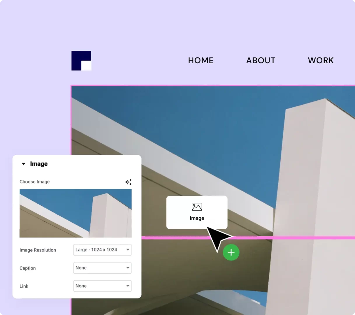 Drag and Drop any element into your design
