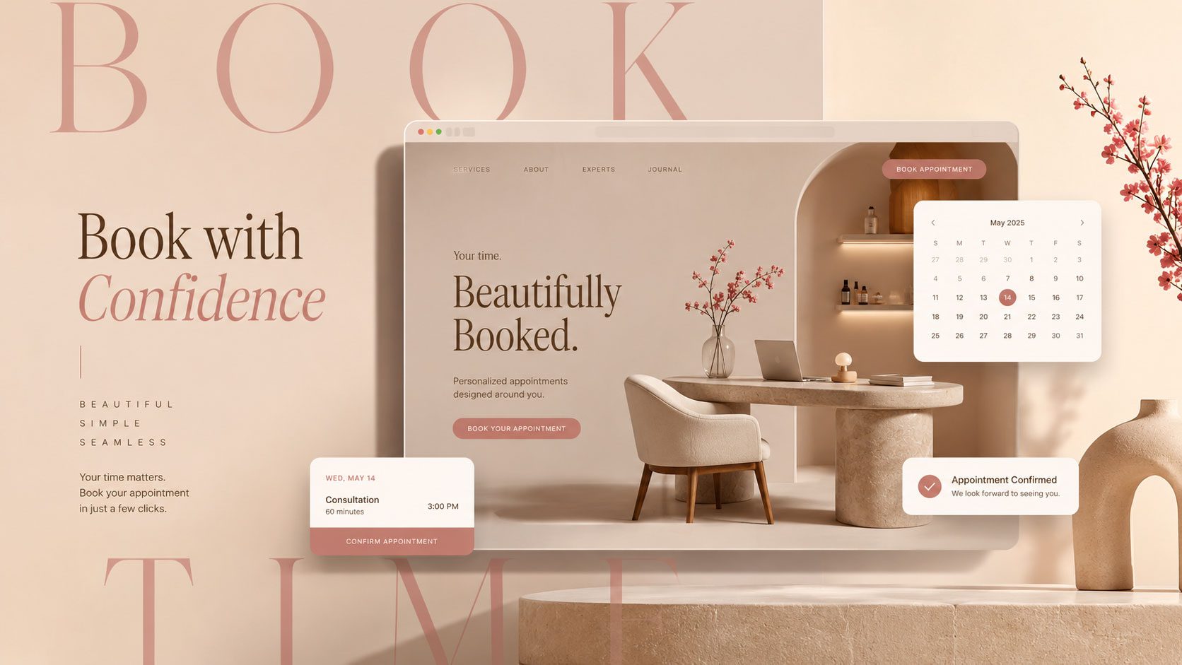 Appointment booking for wellness and services