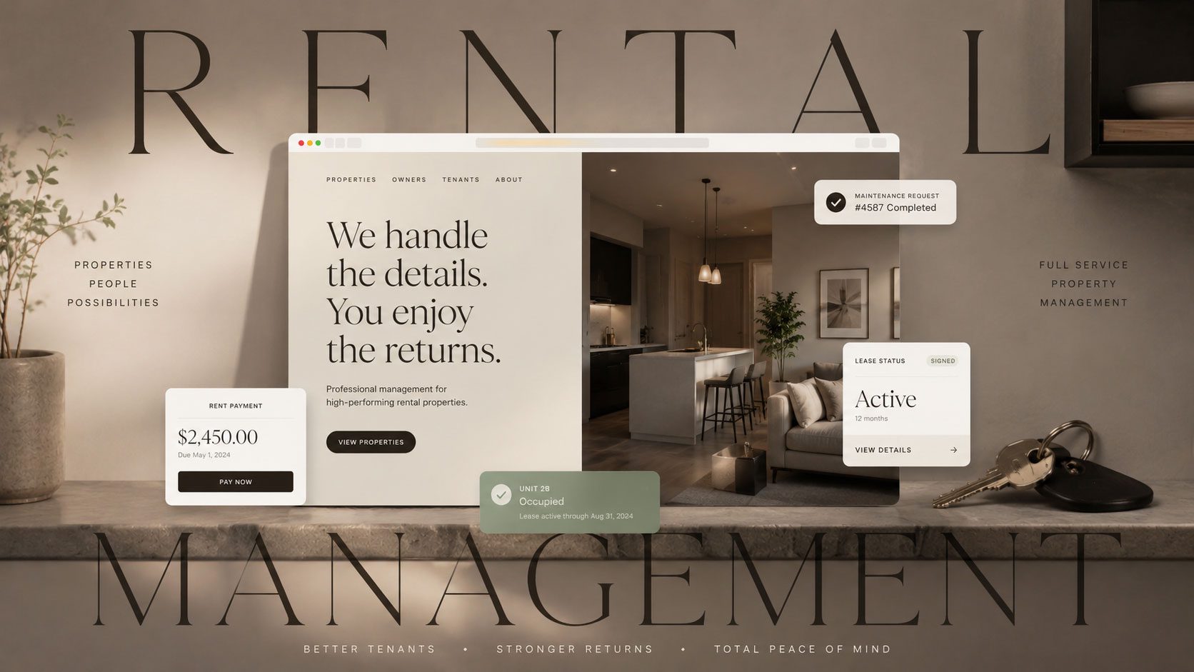 Renatal property promotion website design