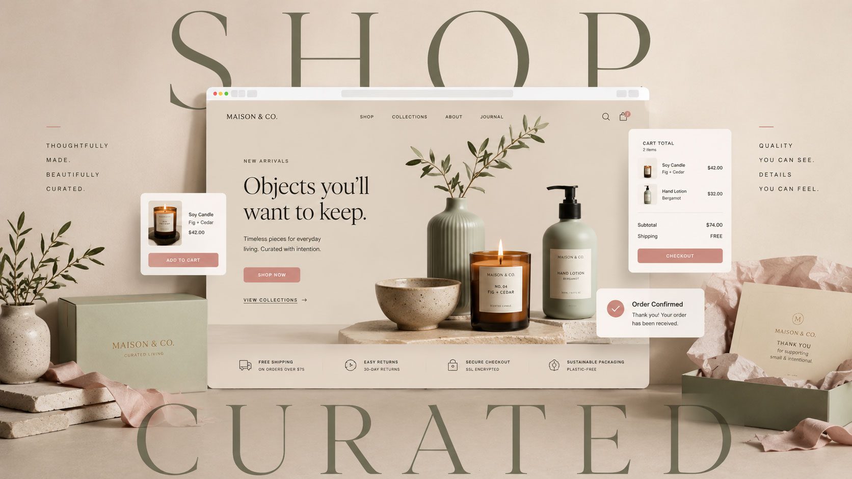 Online store and e-commerce website design