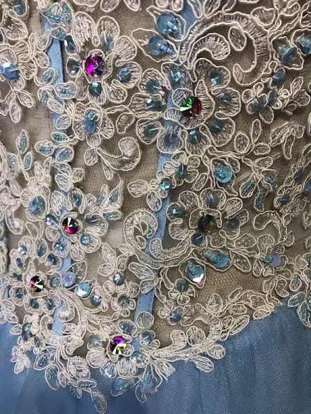 la boudoir miami vintage y2k blue tulle and lace strapless rhinestone cocktail dress (2)