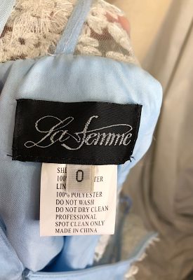 la boudoir miami vintage y2k blue tulle and lace strapless rhinestone cocktail dress (2)