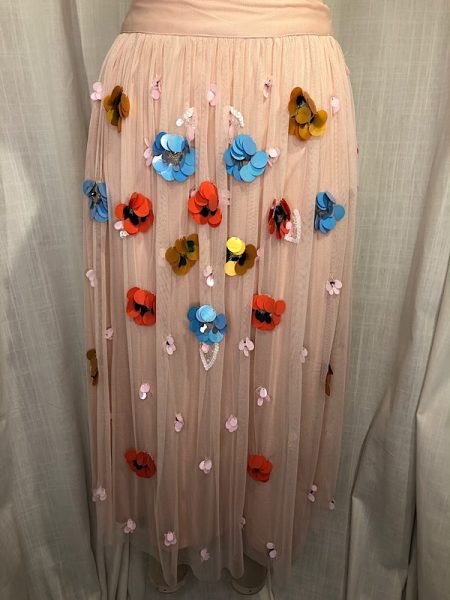 la boudoir miami vintage inspired pink tulle flower embroidered skirt (2)
