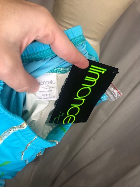 la boudoir miami vintage 80s blue and green one piece swim suit nwt (3)