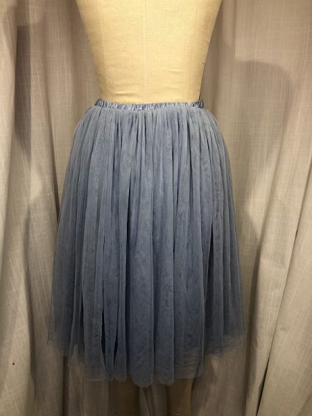 la boudoir miami vintage inspired 50s slate blue tulle skirt with bow (2)