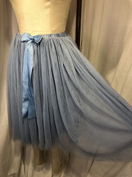 la boudoir miami vintage inspired 50s slate blue tulle skirt with bow (2)