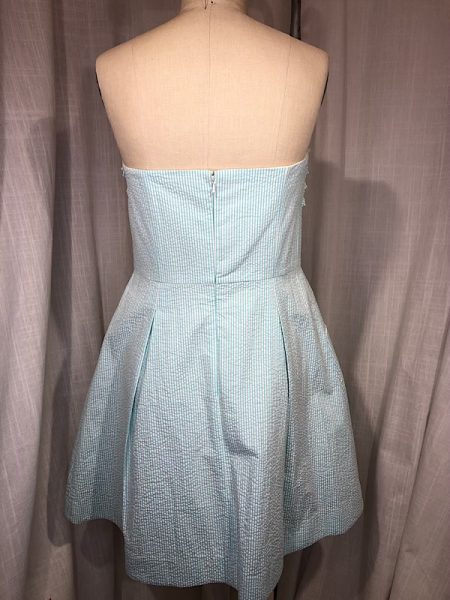 la boudoir miami vintage inspired 50s blue and white stripe seersucker ruffle lily pulitzer dress (3)