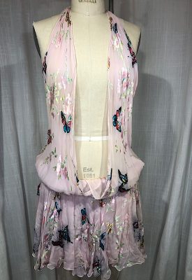 la boudoir miami y2k 90s pink butterfly print halter mini dress (1)