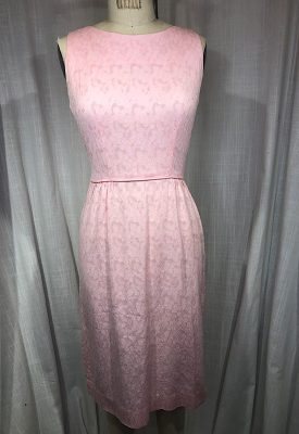 la boudoir miami vintage 60s pink brocade wiggle dress (2)