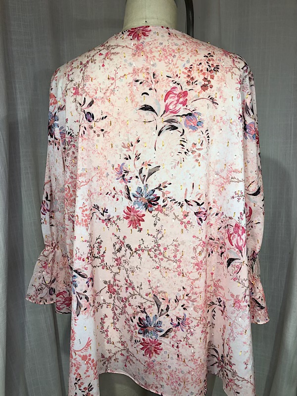 la boudoir miami vintage inspired tahari pink floral pink peasant blouse (2)