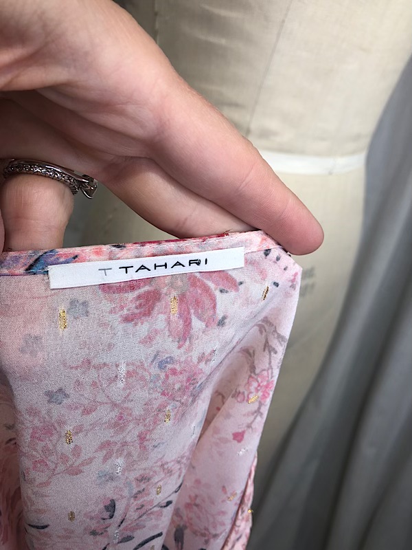 la boudoir miami vintage inspired tahari pink floral pink peasant blouse (2)