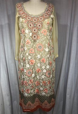 la boudoir miami vintage inspired 70s beige embroidered and beaded tunic (2)