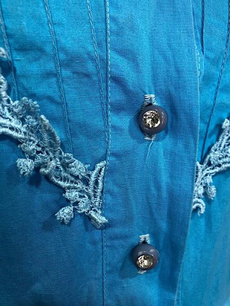 la boudoir miami vintage 70s blue square dance shirt dress (2)