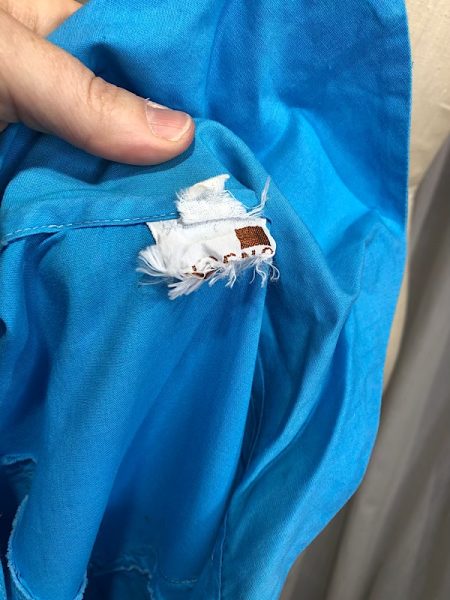 la boudoir miami vintage 70s blue square dance shirt dress (2)