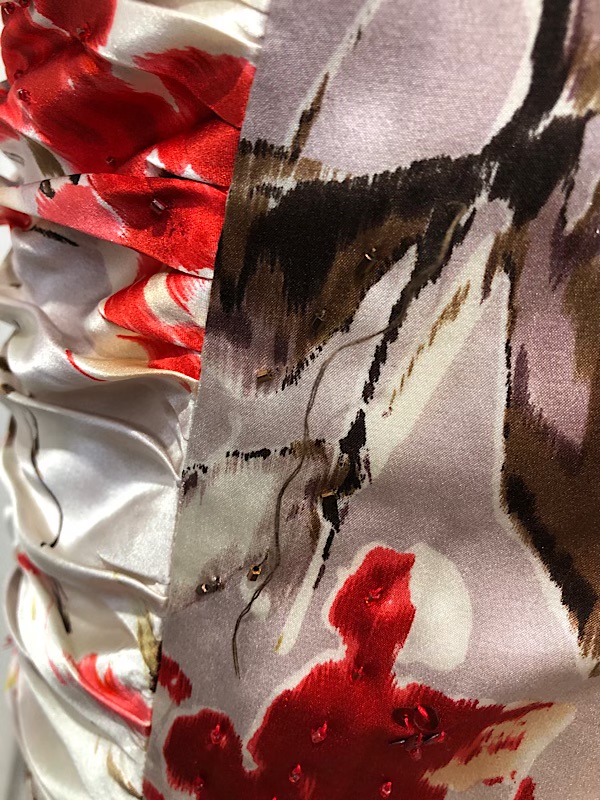 la boudoir miami vintage y2k off white and red floral print pleated wiggle dress adriana papel (2)