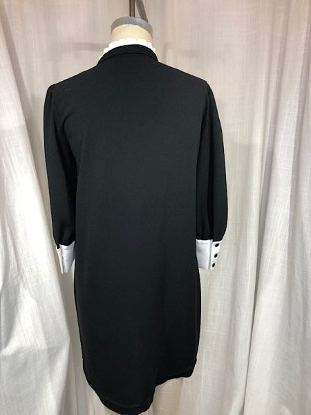 la boudoir miami vintage inspired 60s black and white tuxedo shift dress (2)