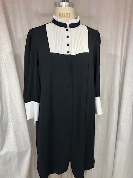 la boudoir miami vintage inspired 60s black and white tuxedo shift dress (2)