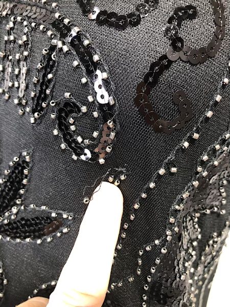 la boudoir miami vintage inspired 20s black art deco beaded and sequined fringe dress (2)