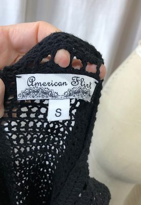 la boudoir miami vintage y2k black crochet dress (2)
