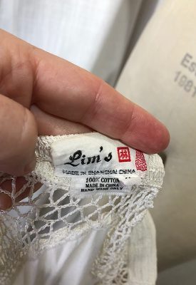 la boudoir miami vintage 70s white battenburg lace linen peasant skirt (2)