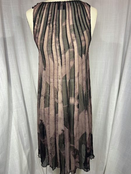 la boudoir miami vintage 90s grey tie dye sheer sheath dress (2)