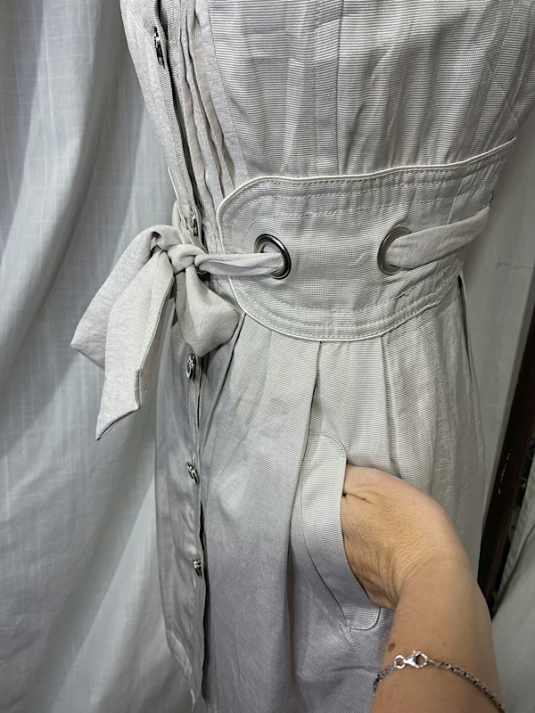 la boudoir miami vintage y2k beige pleated and corseted a-line dress (2)