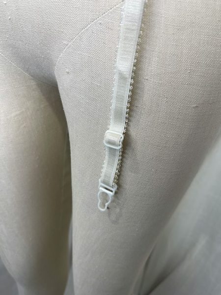 la boudoir miami vintage 90s white and pink lace garter belt (1)