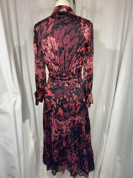 la boudoir miami vintage inspired 70s burgundy print elie tahari maxi dress (1)