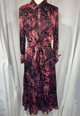la boudoir miami vintage inspired 70s burgundy print elie tahari maxi dress (1)