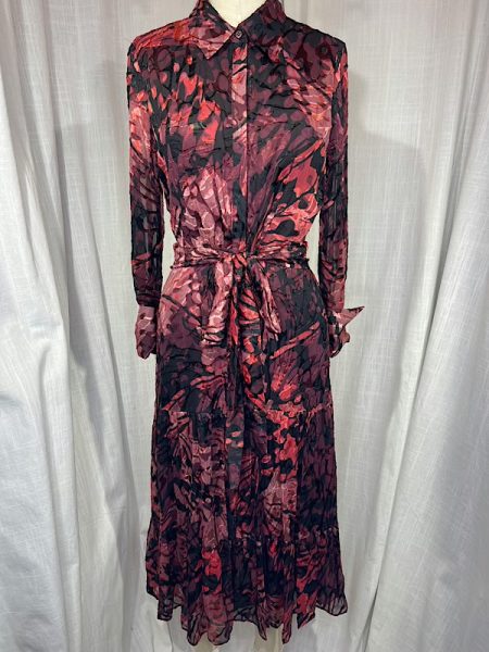 la boudoir miami vintage inspired 70s burgundy print elie tahari maxi dress (1)