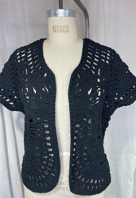 la boudoir miami vintage 70s black crochet top (3)