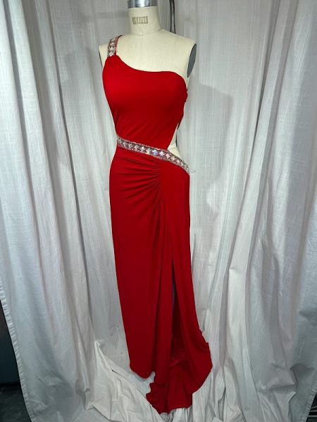 green emerald velvet dress Y2K Lime Green Beaded Gown - S main image 0