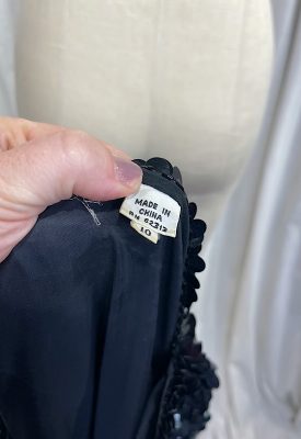 la boudoir miami vintage 80s black sequin wiggle dress with peplum (1)