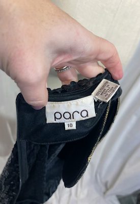 la boudoir miami vintage 80s black sequin wiggle dress with peplum (1)