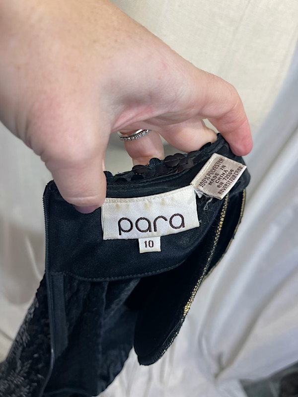 la boudoir miami vintage 80s black sequin wiggle dress with peplum (1)