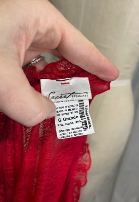 la boudoir miami vintage y2k red lace stretch short nightgown (3)