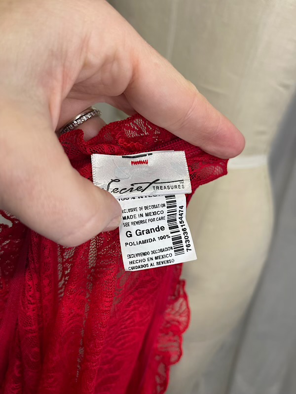 la boudoir miami vintage y2k red lace stretch short nightgown (3)