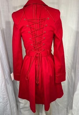 la boudoir miami vintage y2k red corset coat dress (4)