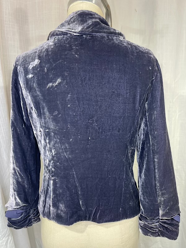 la boudoir miami vintage y2k purple velvet bow jacket odille (3)