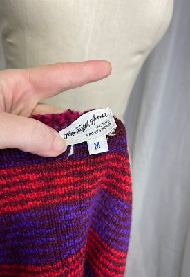 la boudoir miami vintage 70s magenta knit vest (2)