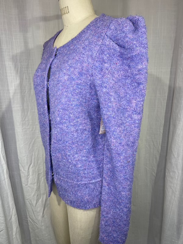 la boudoir miami vintage inspired 80s purple boucle donna karen new york sweater (3)