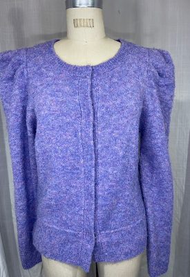la boudoir miami vintage inspired 80s purple boucle donna karen new york sweater (3)