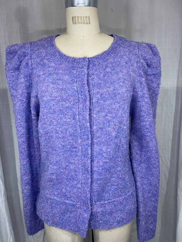 la boudoir miami vintage inspired 80s purple boucle donna karen new york sweater (3)