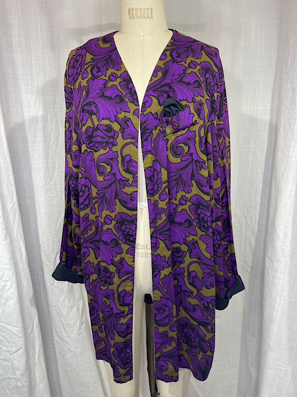 la boudoir miami vintage 80s purple and gold oversized floral print jacket (5)