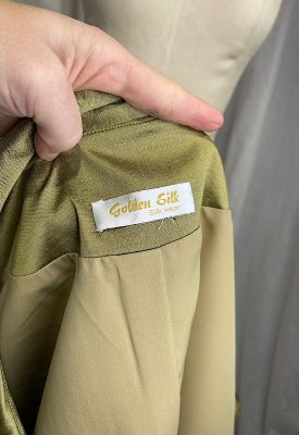 la boudoir miami vintage 80s gold silk capelet (2)