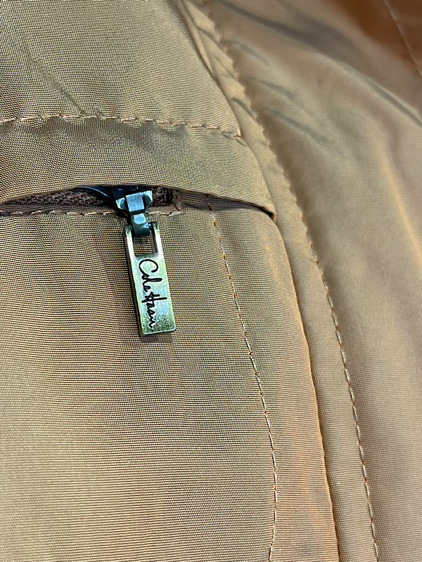 la boudoir miami vintage y2k cole haan iridescent orange trench coat (2)