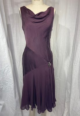 la boudoir miami vintage 90s plum silk drop waist 20s dress (3)