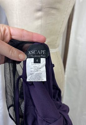 la boudoir miami vintage 90s purple and black sheer 20s beaded dress (2)