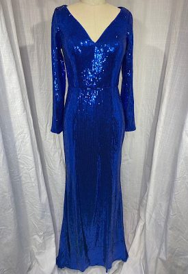 la boudoir miami vintage inspired 70s blue sequined long mermaid evening dress (4)