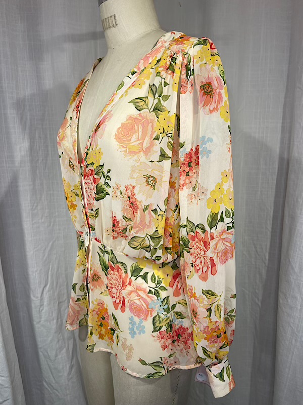 la boudoir miami vintage 70s floral print blouse (3)